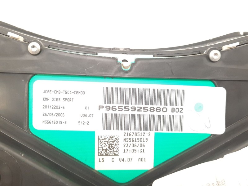 Recambio de cuadro instrumentos para peugeot 307 break/sw (s2) sw referencia OEM IAM 9655925880  