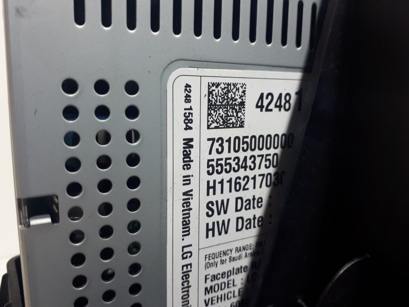 Recambio de sistema audio / radio cd para opel mokka x 120 aniversario start/stop referencia OEM IAM 555343750  