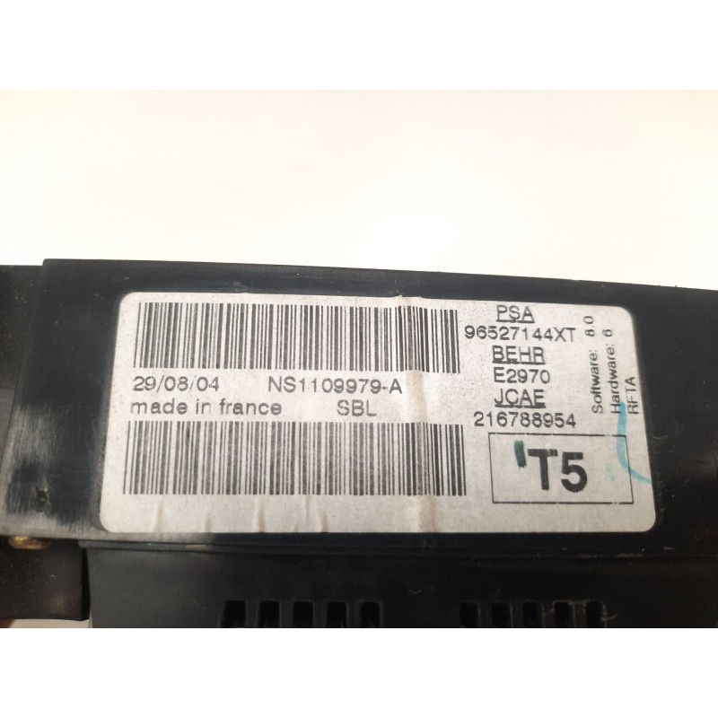 Recambio de mando climatizador para peugeot 307 break / sw (s1) sw pack referencia OEM IAM 96527144XT E2970 216788954