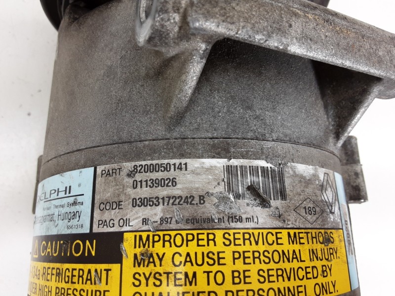 Recambio de compresor aire acondicionado para renault scenic ii authentique referencia OEM IAM 8200050141 01139026 9026