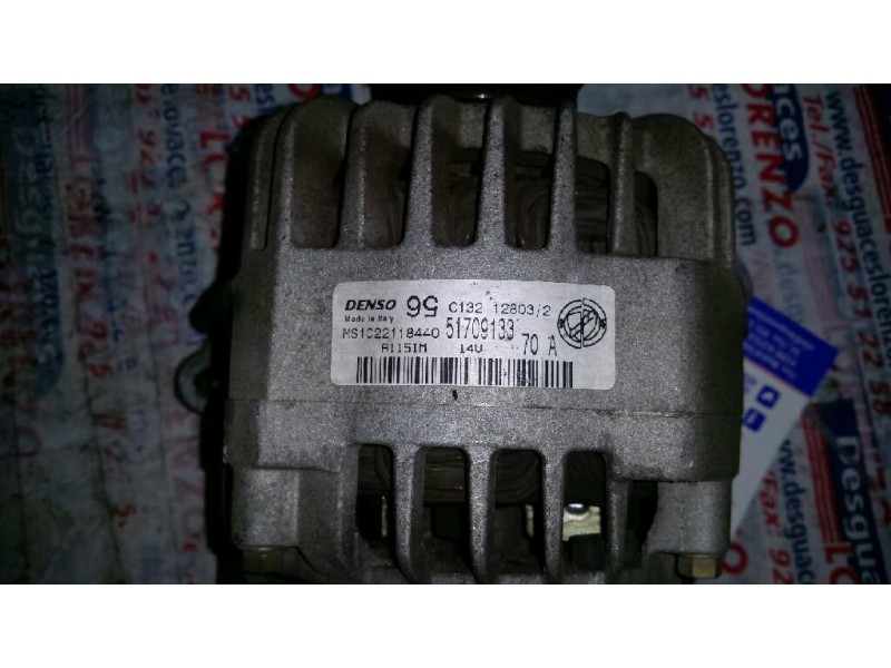 Recambio de alternador para fiat punto berlina (188) 1.2 8v active referencia OEM IAM 51709133 MS1022118440 