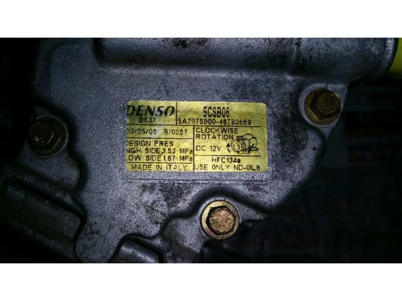 Recambio de compresor aire acondicionado para fiat punto berlina (188) 1.2 8v active referencia OEM IAM 46782669  