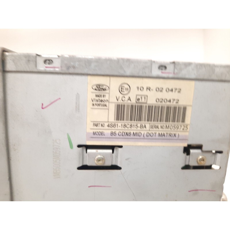 Recambio de sistema audio / radio cd para ford fiesta (cbk) 1.6 tdci cat referencia OEM IAM  32750 
