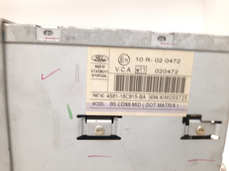 Recambio de sistema audio / radio cd para ford fiesta (cbk) 1.6 tdci cat referencia OEM IAM  32750 