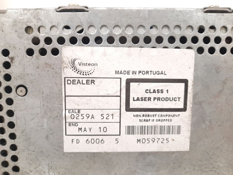 Recambio de sistema audio / radio cd para ford fiesta (cbk) 1.6 tdci cat referencia OEM IAM  32750 