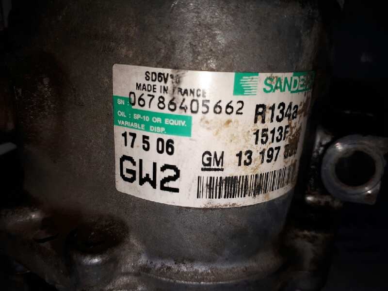Recambio de compresor aire acondicionado para opel corsa c corsavan referencia OEM IAM 13197538 1513F 