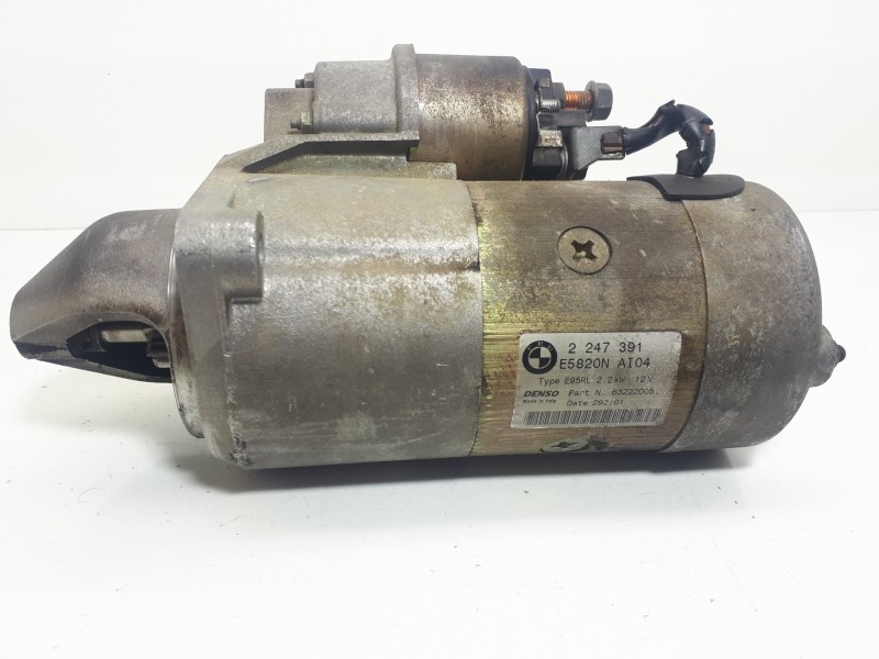 Recambio de motor arranque para bmw serie 5 berlina (e39) 530d referencia OEM IAM 2247391 E5820N 63222005