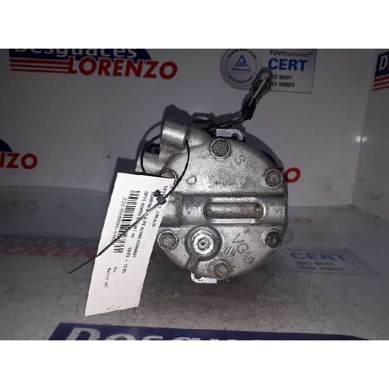Recambio de compresor aire acondicionado para opel corsa c blue line referencia OEM IAM 13106850 1512F 