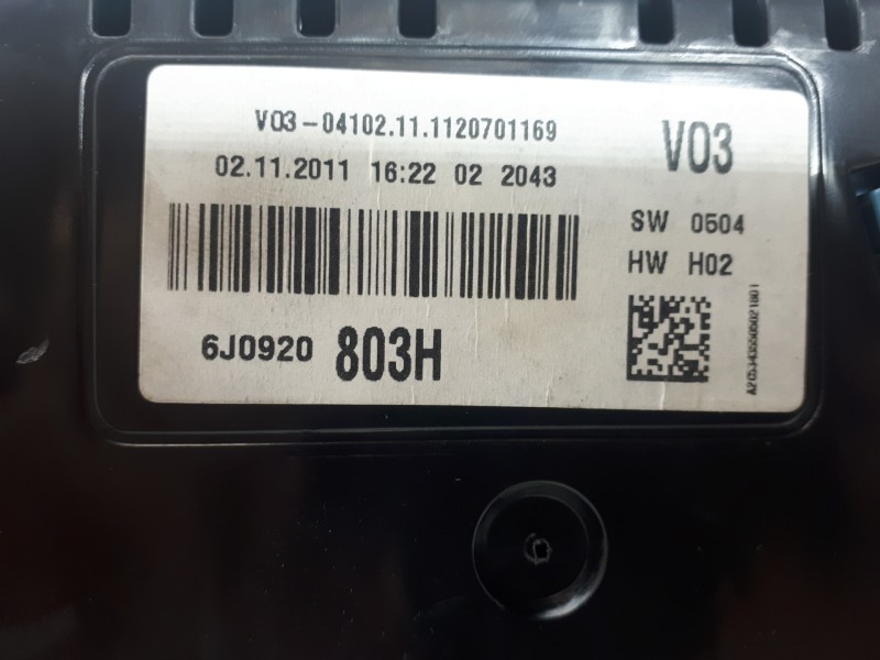Recambio de cuadro instrumentos para seat ibiza (6j5) copa referencia OEM IAM 6J0920803H  