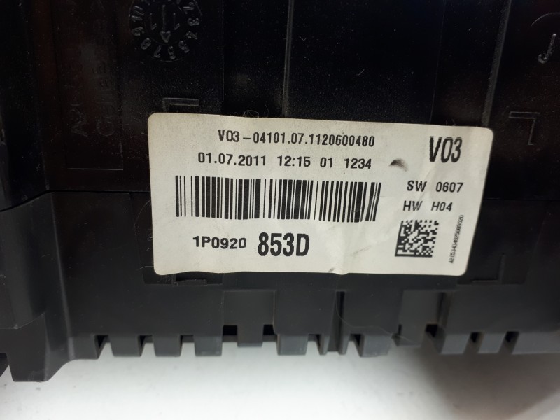 Recambio de cuadro instrumentos para seat leon (1p1) reference referencia OEM IAM 1P0920853D  