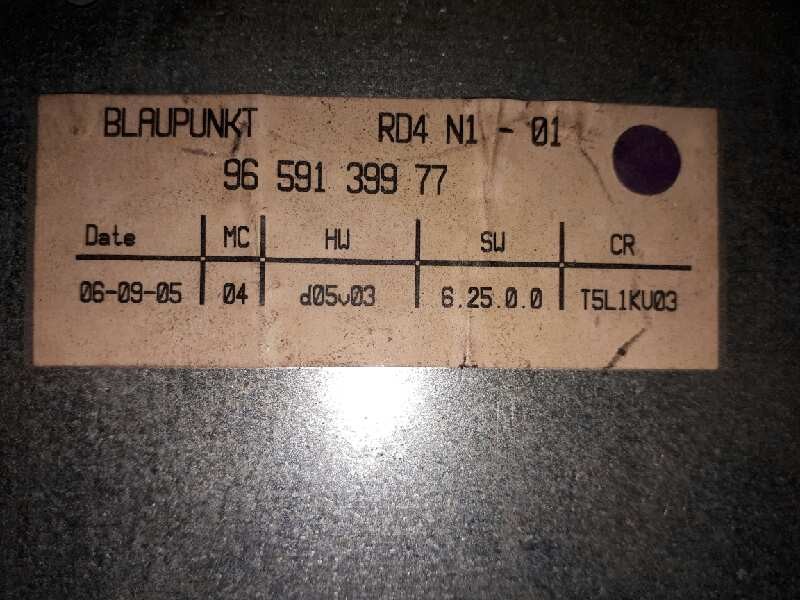 Recambio de sistema audio / radio cd para peugeot 307 berlina (s2) x-line referencia OEM IAM 9659139977  