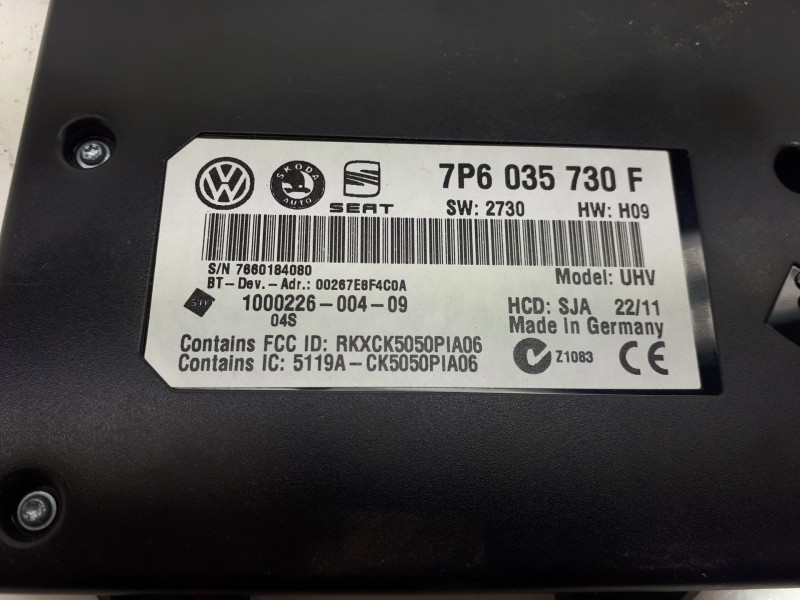 Recambio de modulo electronico para seat leon (1p1) reference referencia OEM IAM 7P6035730F  