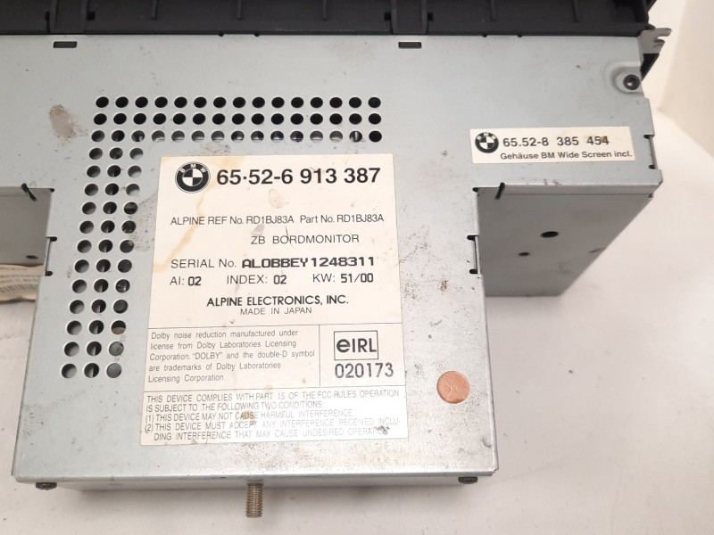 Recambio de sistema navegacion gps para bmw serie 5 berlina (e39) 520d referencia OEM IAM 65526913387  