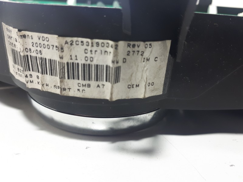 Recambio de cuadro instrumentos para peugeot 207 confort referencia OEM IAM 9662904980 A2C53190342 