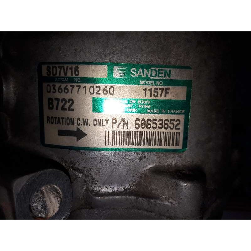 Recambio de compresor aire acondicionado para alfa romeo 147 (190) 1.6 t.spark eco distinctive referencia OEM IAM 60653652 1157F