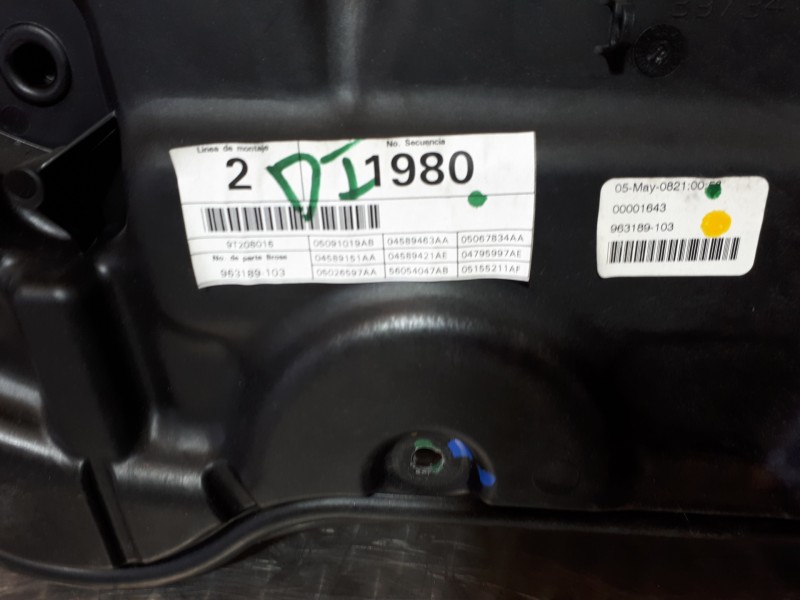 Recambio de elevalunas delantero izquierdo para dodge journey sxt cool family referencia OEM IAM 963189103  