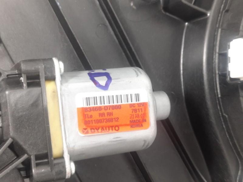 Recambio de elevalunas trasero derecho para hyundai tucson (tl, tle) 2.0 crdi referencia OEM IAM 83460D7000 001100736812 TLERRRH