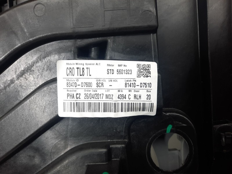 Recambio de elevalunas trasero izquierdo para hyundai tucson (tl, tle) 2.0 crdi referencia OEM IAM 83450D7000 001100734914 TLE R