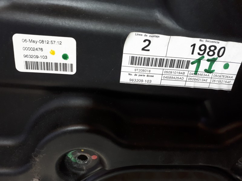 Recambio de elevalunas trasero izquierdo para dodge journey sxt cool family referencia OEM IAM 963209103  