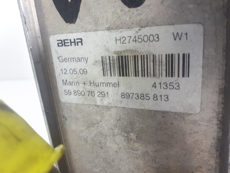 Recambio de enfriador aceite motor para opel astra h ber. cosmo referencia OEM IAM 897385813 5989070291 