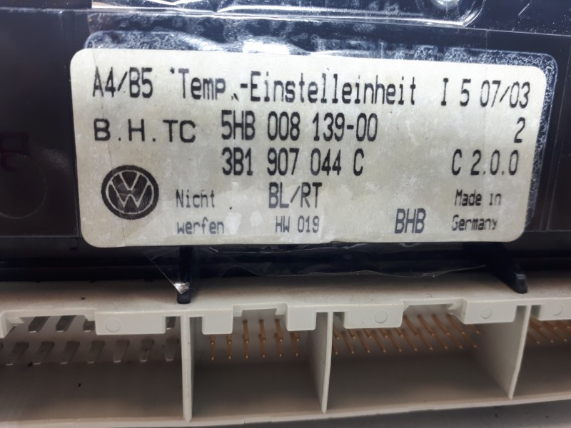 Recambio de mando climatizador para volkswagen golf iv variant (1j5) highline referencia OEM IAM 3B1907044C 5HB00813900 