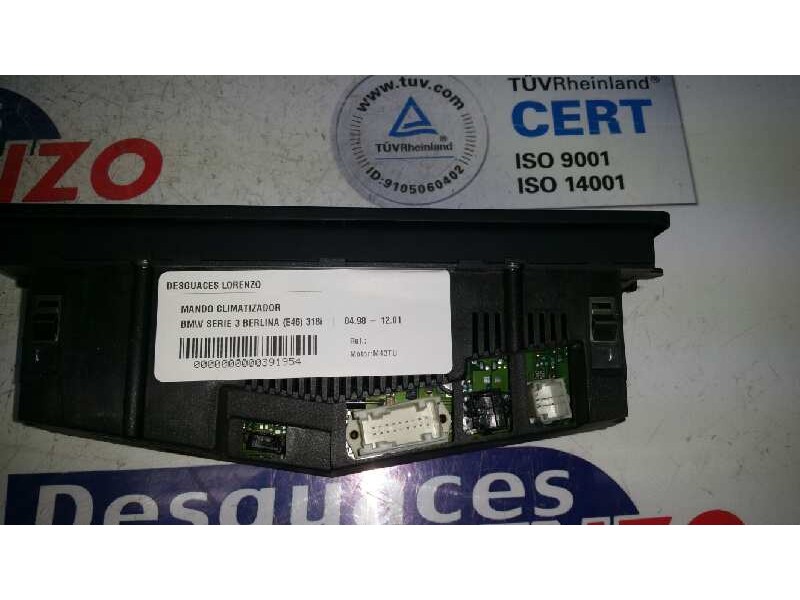 Recambio de mando climatizador para bmw serie 3 berlina (e46) 318i referencia OEM IAM 64118382446 5HB00773804 