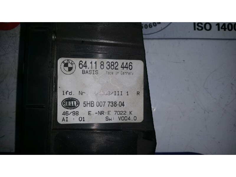 Recambio de mando climatizador para bmw serie 3 berlina (e46) 318i referencia OEM IAM 64118382446 5HB00773804 