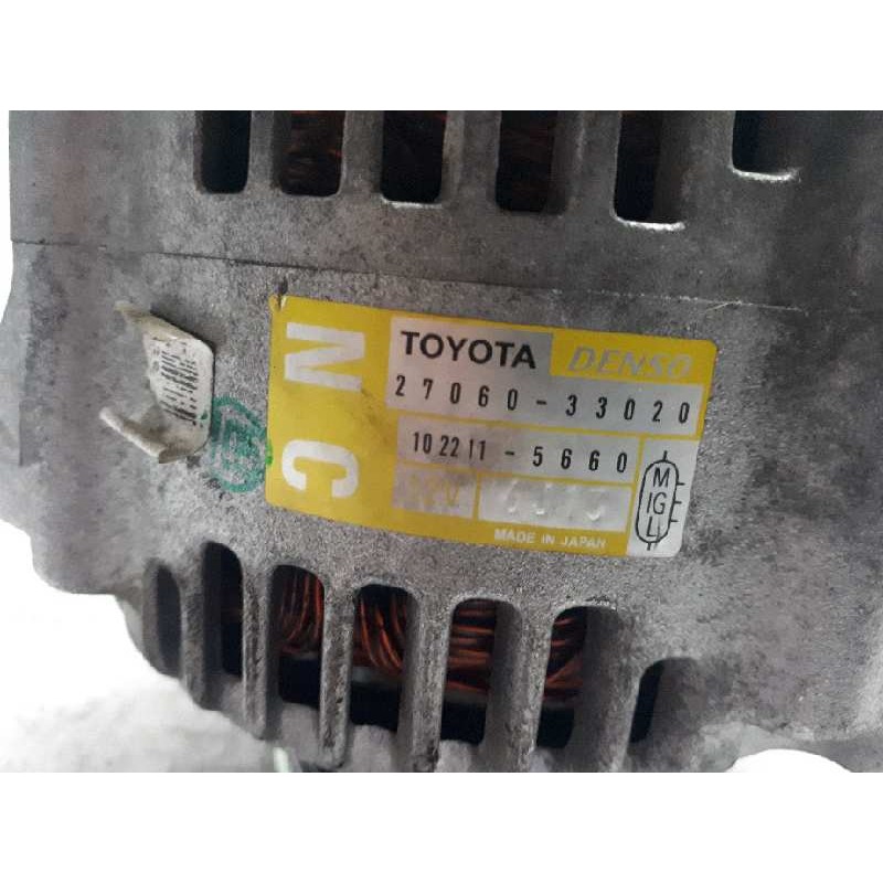 Recambio de alternador para toyota yaris (ncp1/nlp1/scp1) 1.4 d-4d linea luna referencia OEM IAM 2706033020 102215660 6J13