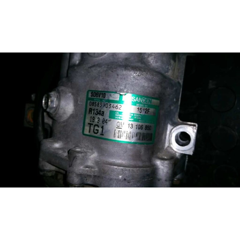 Recambio de compresor aire acondicionado para opel combo (corsa c) cargo referencia OEM IAM 13106850 1512F 1