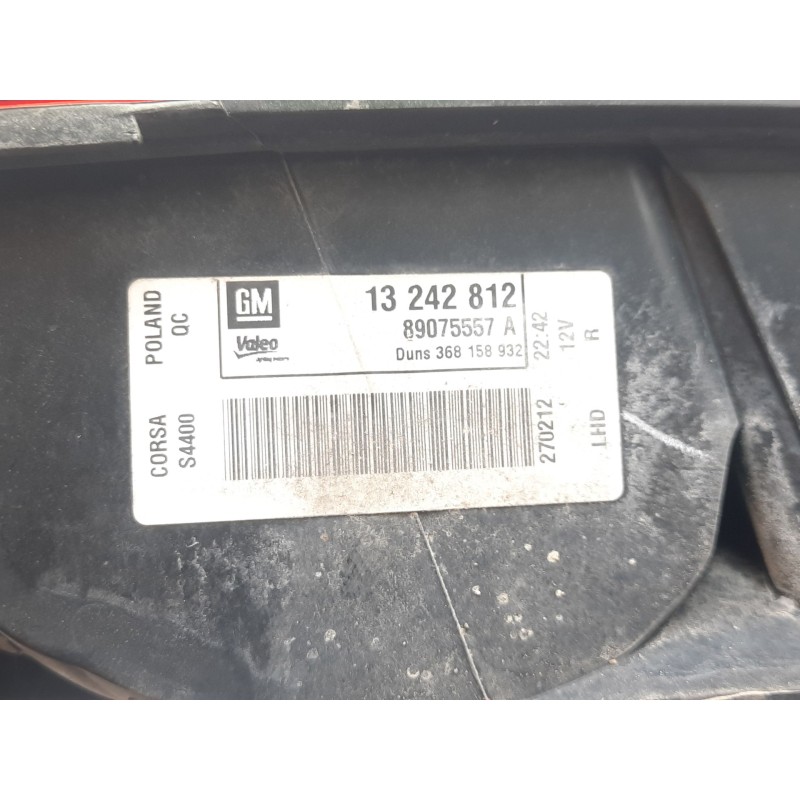 Recambio de piloto trasero derecho para opel corsa d navi referencia OEM IAM 13242812 89075557A 368158932