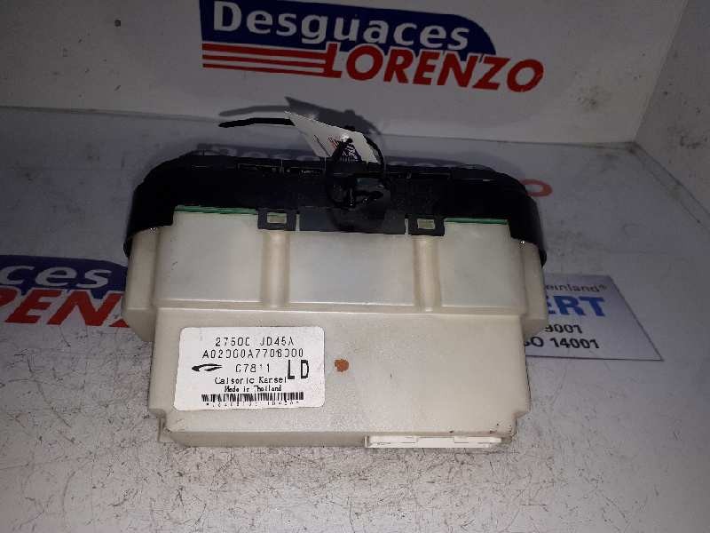 Recambio de mando climatizador para nissan qashqai (j10) acenta referencia OEM IAM 27500JD45A A02000A7706000 