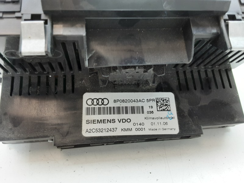 Recambio de mando climatizador para audi a3 (8p) 2.0 tdi ambiente referencia OEM IAM 8P0820043AC A2C53212437 