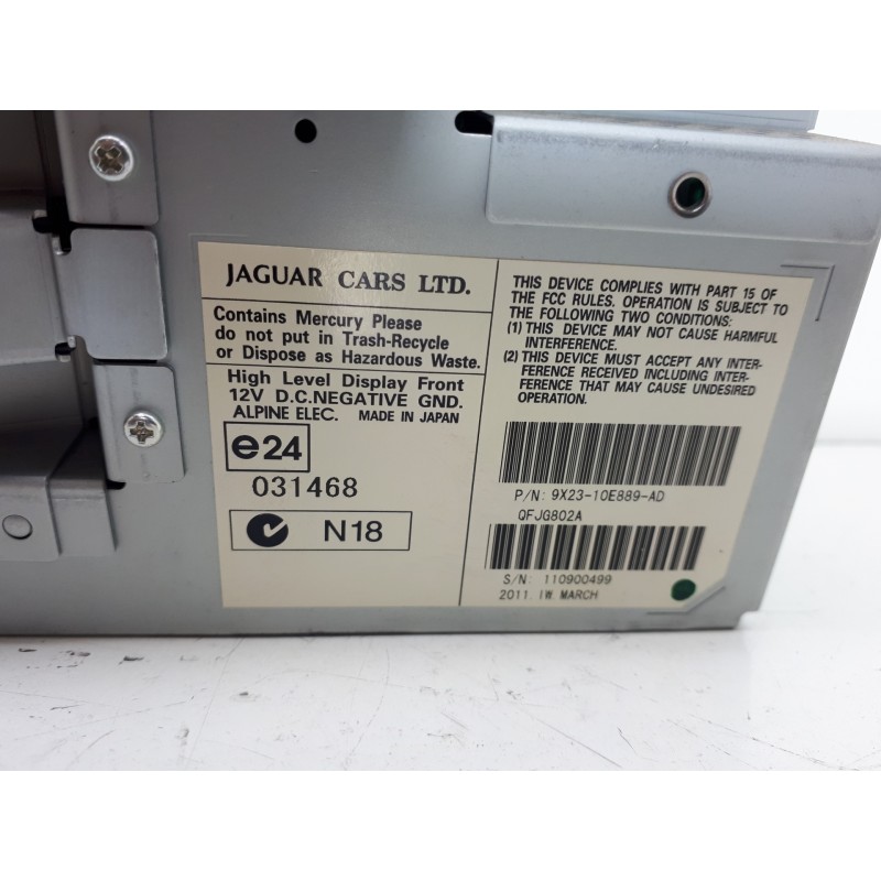 Recambio de sistema navegacion gps para jaguar xf 3.0 v6 diesel edition referencia OEM IAM 9X2310E889AD JG802A  Recambio de sistema navegacion gps para jaguar xf 3.0 v6 diesel edition referencia OEM IAM 9X2310E889AD JG802A