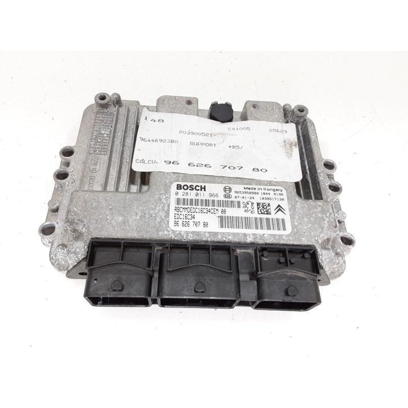 Recambio de centralita motor uce para citroën c4 berlina collection referencia OEM IAM 9662670780 EDC16C34 0281011966