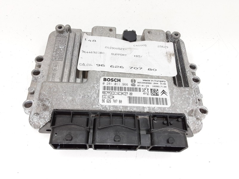 Recambio de centralita motor uce para citroën c4 berlina collection referencia OEM IAM 9662670780 EDC16C34 0281011966