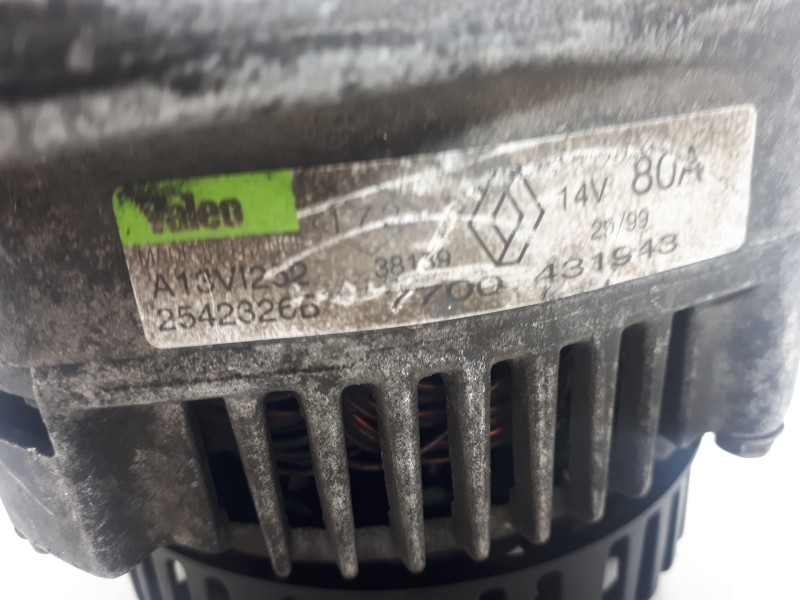 Recambio de alternador para renault megane i fase 2 classic (la..) 1.9 dci dynamique referencia OEM IAM 7700431943 A13VI252 80A