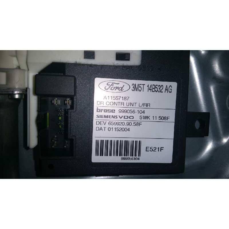 Recambio de elevalunas trasero izquierdo para ford focus c-max (cap) ghia (d) referencia OEM IAM 3M5T14B532AG A11557187 