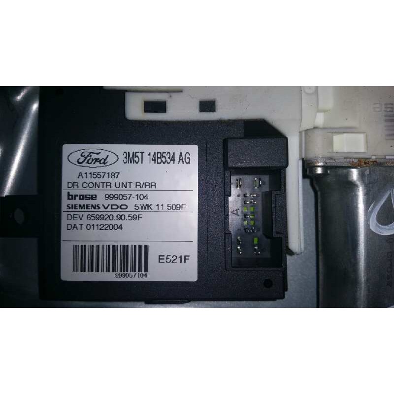 Recambio de elevalunas trasero derecho para ford focus c-max (cap) ghia (d) referencia OEM IAM 3M5T14B534AG A11557187 