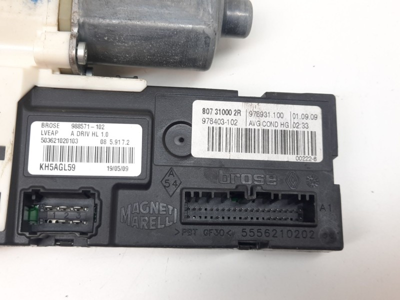 Recambio de elevalunas delantero izquierdo para renault laguna iii expression referencia OEM IAM KH5AGL59 988571102 807310002R