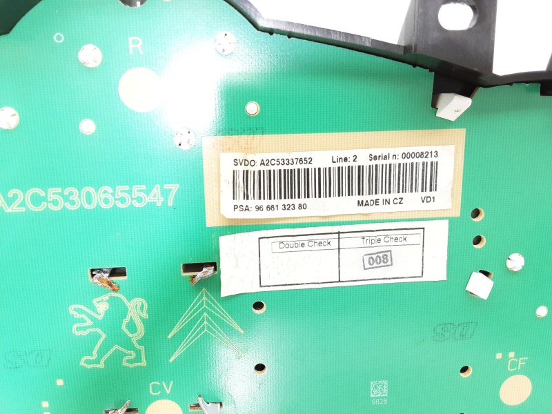 Recambio de cuadro instrumentos para peugeot 207 sport referencia OEM IAM 9666132380 A2C53337652 