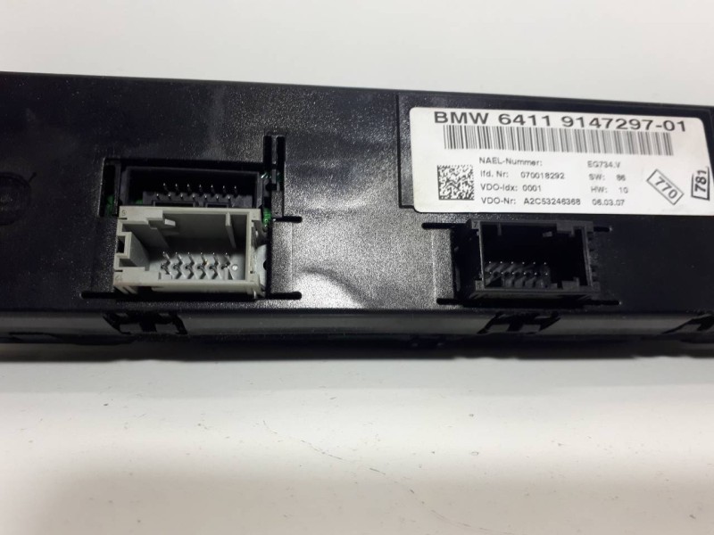Recambio de mando climatizador para bmw serie 1 berlina (e81/e87) 118d referencia OEM IAM 64119147297 A2C53246368 
