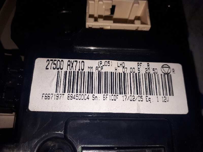 Recambio de mando climatizador para nissan micra (k12e) acenta referencia OEM IAM 27500AX710 69450004 6F1C0FA