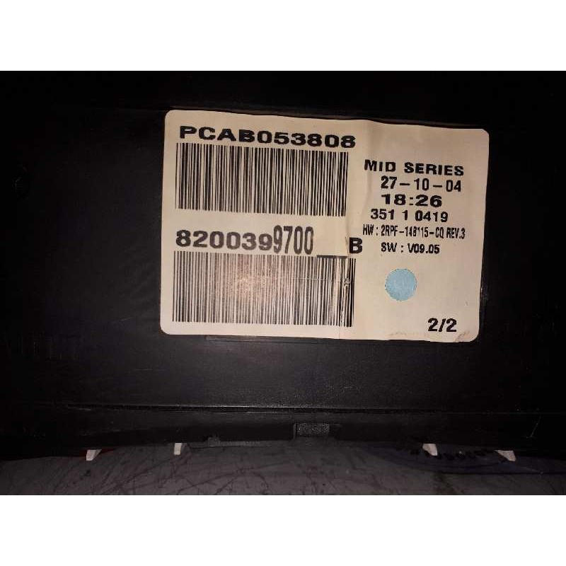 Recambio de cuadro instrumentos para renault megane ii berlina 3p confort authentique referencia OEM IAM 8200399700B PCAB053808 