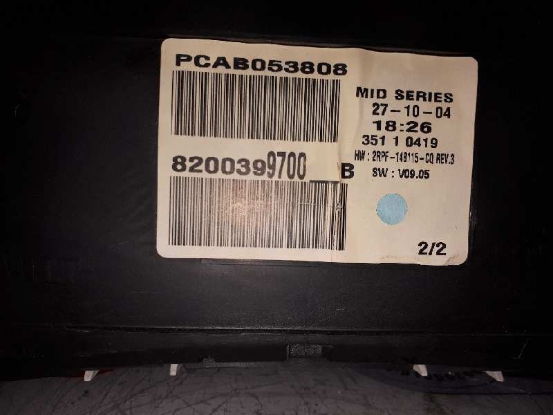 Recambio de cuadro instrumentos para renault megane ii berlina 3p confort authentique referencia OEM IAM 8200399700B PCAB053808 