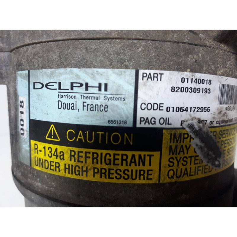 Recambio de compresor aire acondicionado para renault kangoo (f/kc0) express confort referencia OEM IAM 8200308193 01140018 0018