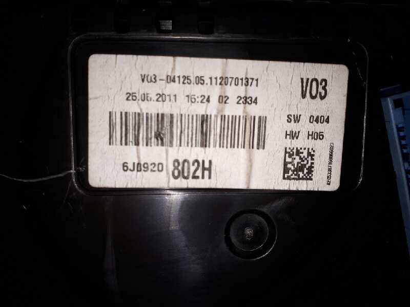 Recambio de cuadro instrumentos para seat ibiza (6j5) stylance / style referencia OEM IAM 6J0920802H  