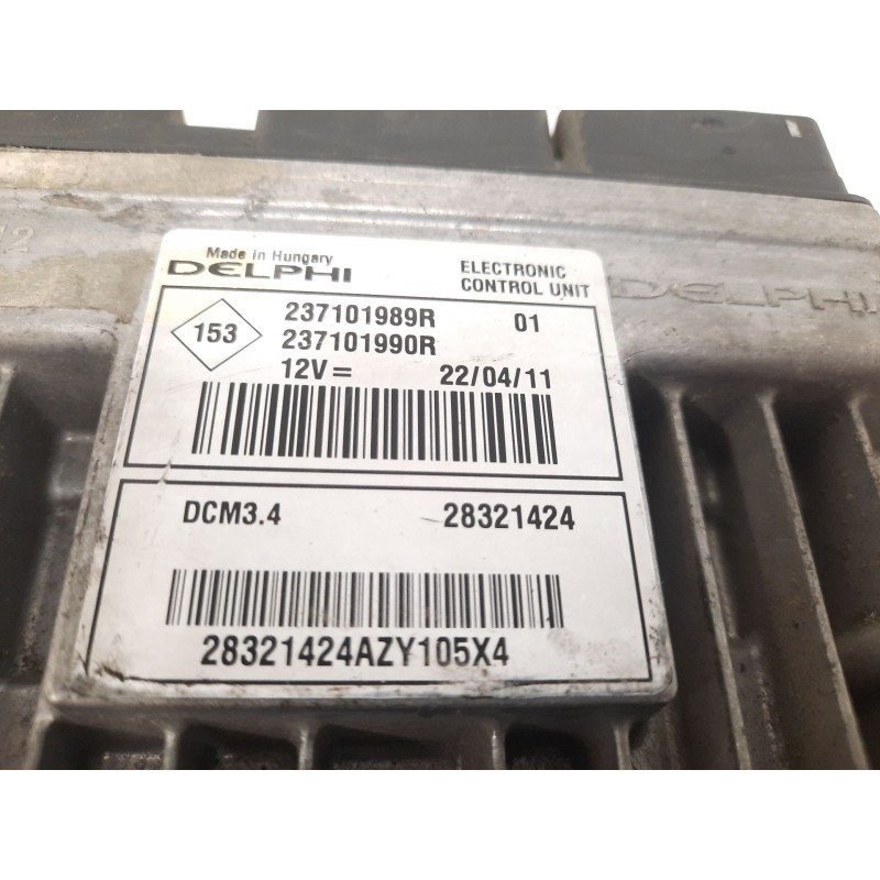 Recambio de centralita motor uce para renault kangoo (f/kc0) express confort referencia OEM IAM 237101989R DCM34 28321424
