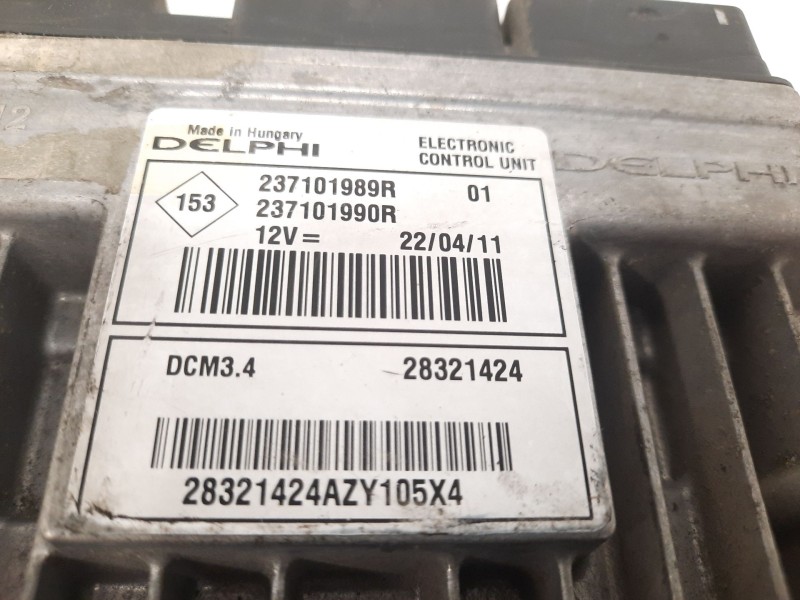 Recambio de centralita motor uce para renault kangoo (f/kc0) express confort referencia OEM IAM 237101989R DCM34 28321424
