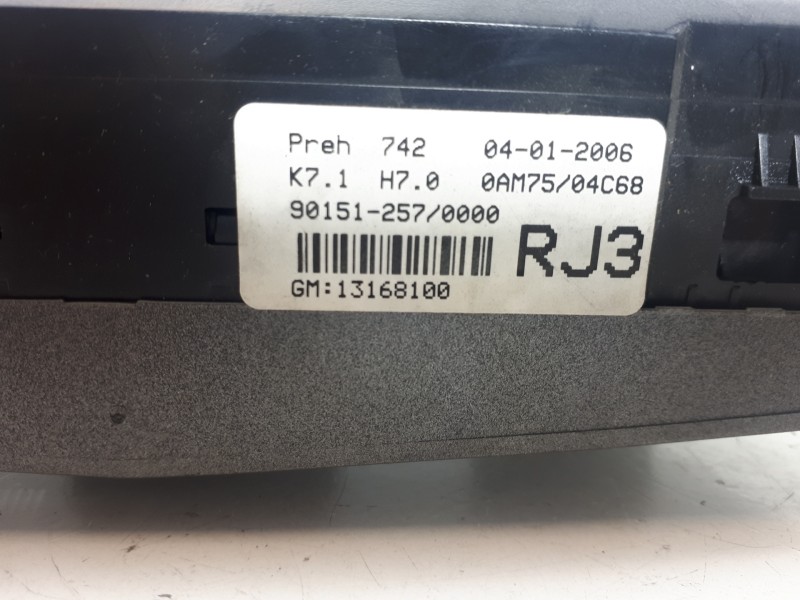 Recambio de mando climatizador para opel zafira b cosmo referencia OEM IAM 13168100  