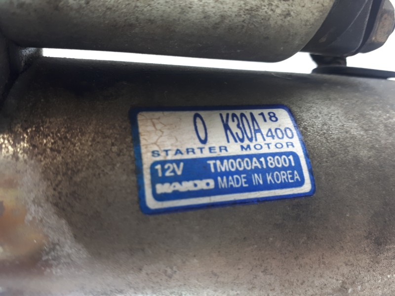 Recambio de motor arranque para kia shuma ii 1.6 ls 4 berlina referencia OEM IAM TM000A18001  